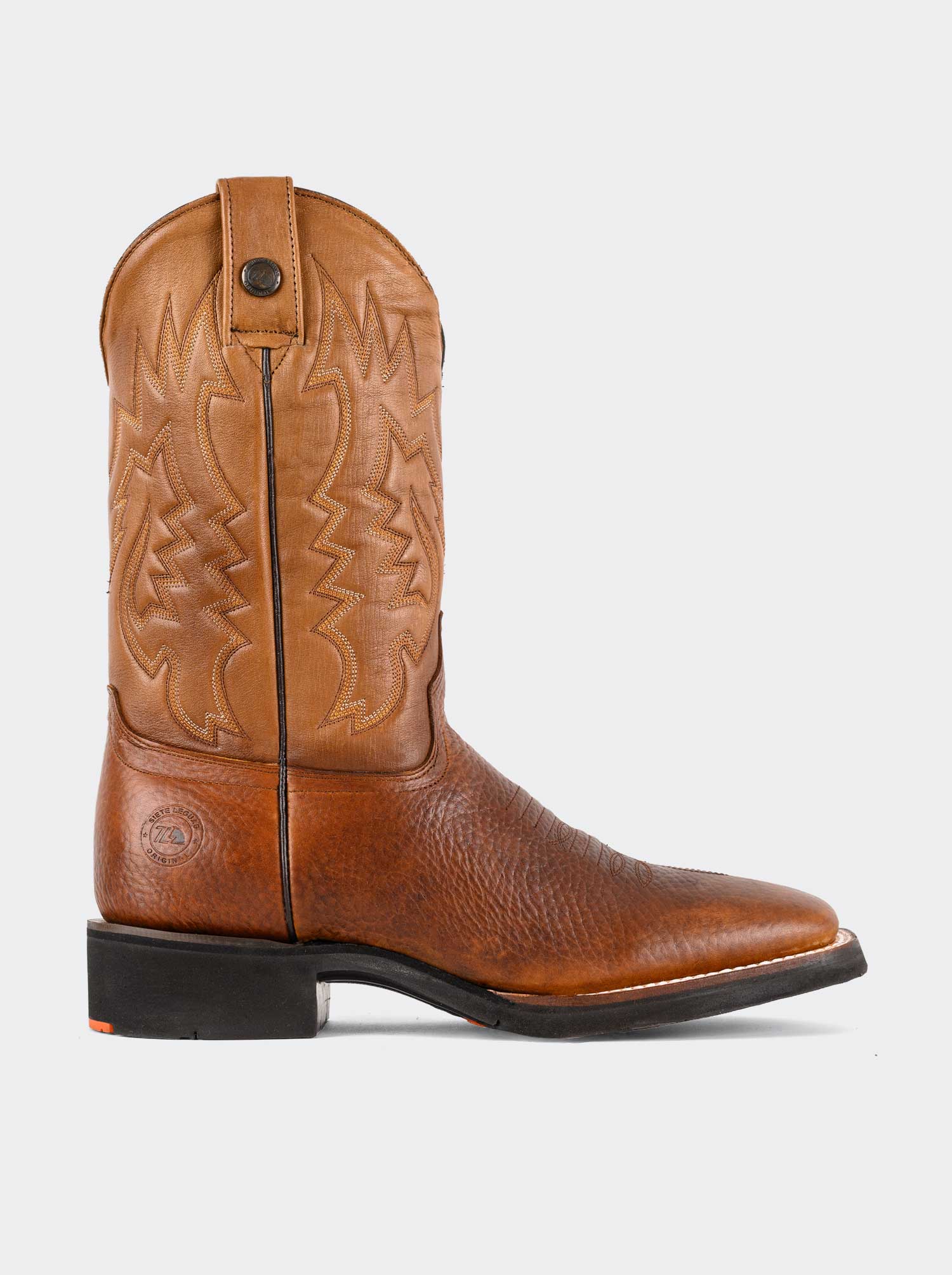 Bota Rodeo con Suela Ligera para Trabajo Bull Fight Ocre Estilo 1545