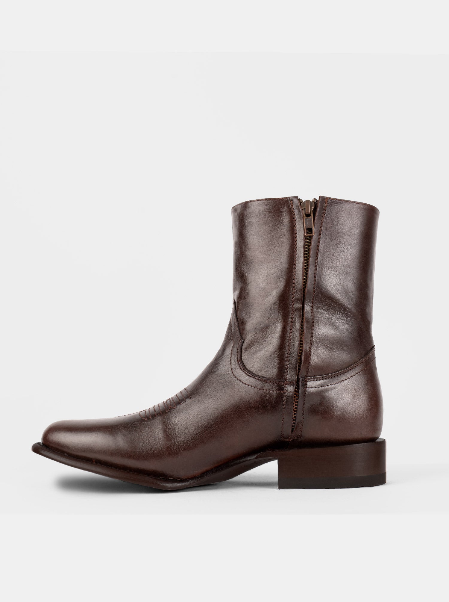 Botín Vaquero con Cierre Olmeca Café Estilo 11200