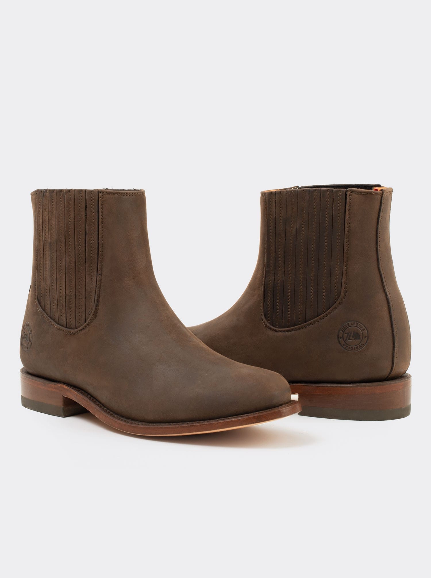 Botin Charro Siete Leguas Piel Crazy Café Est. 6000