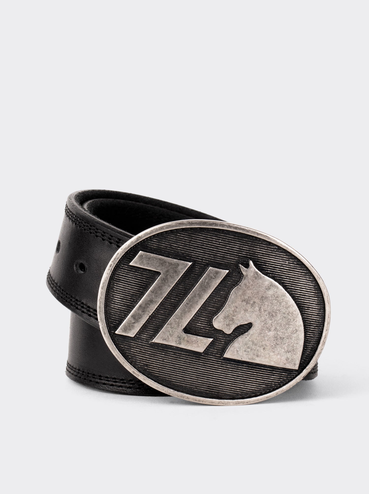 Cinturón Vaquero 7 Leguas Olmeca Negro Estilo 14