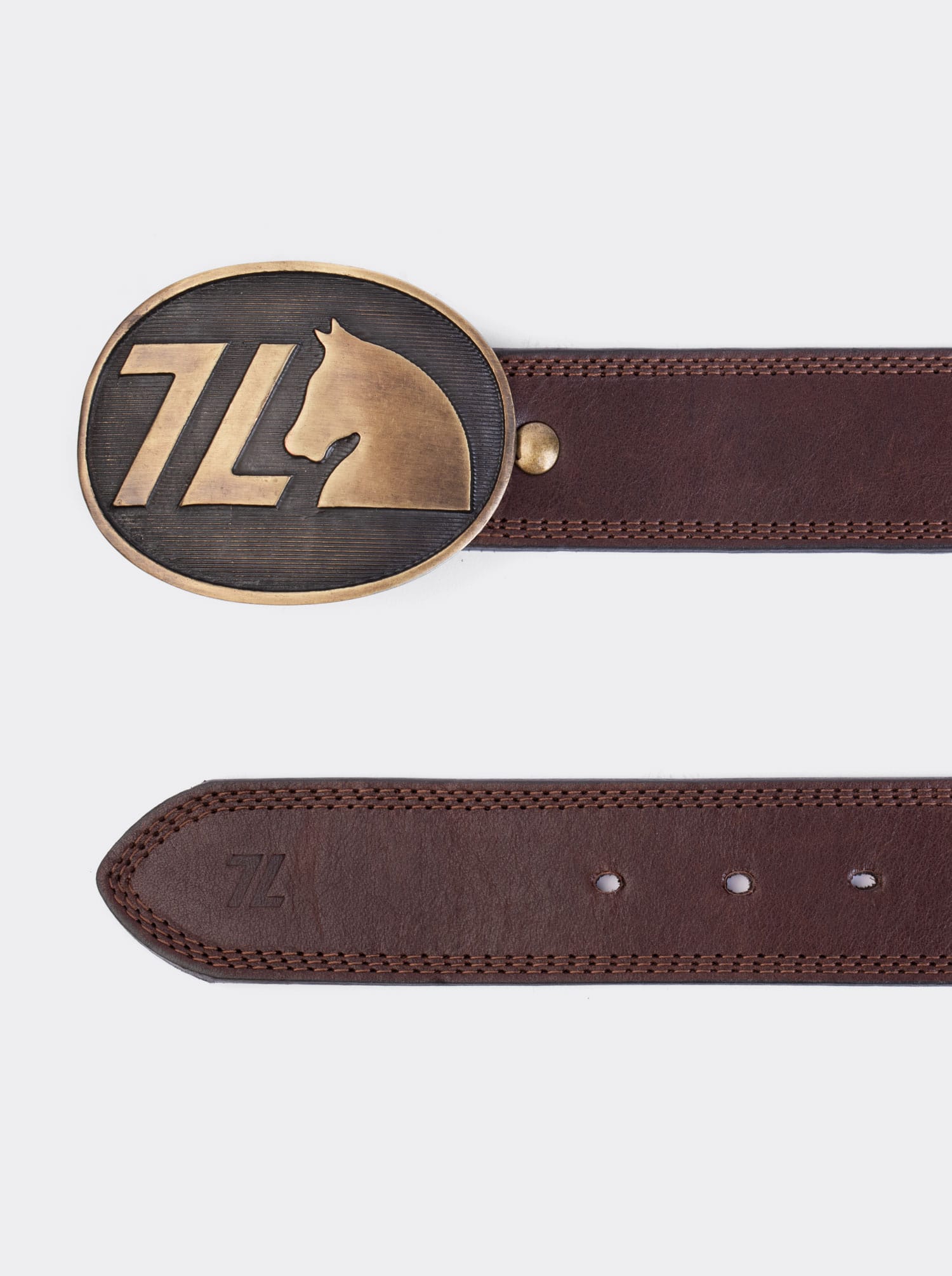 7 Leguas Cowboy Belt, Mocha Color, Style 14