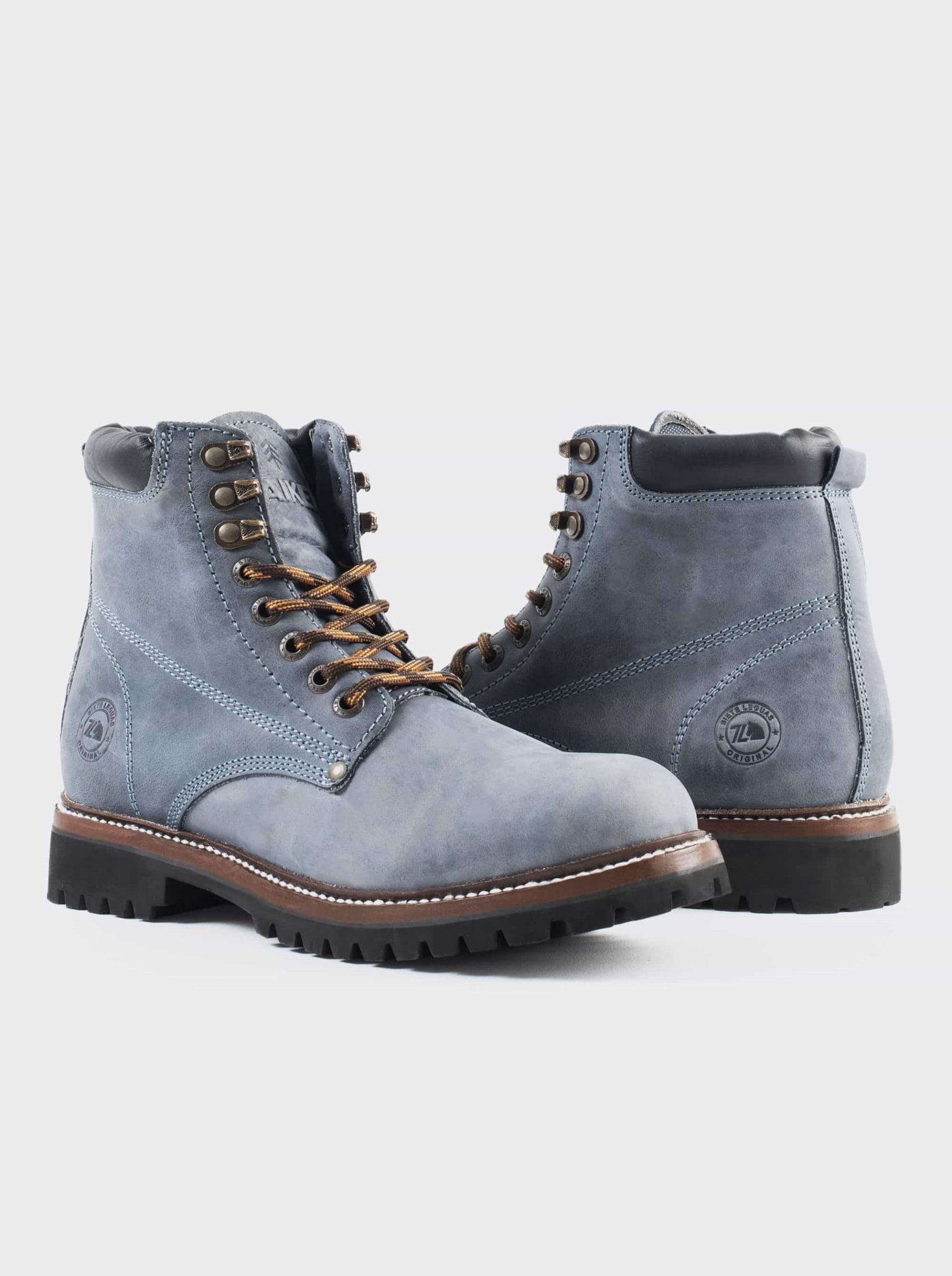 Bota Outdoor Siete Leguas para Uso Rudo Crazy Azul Est. 2413