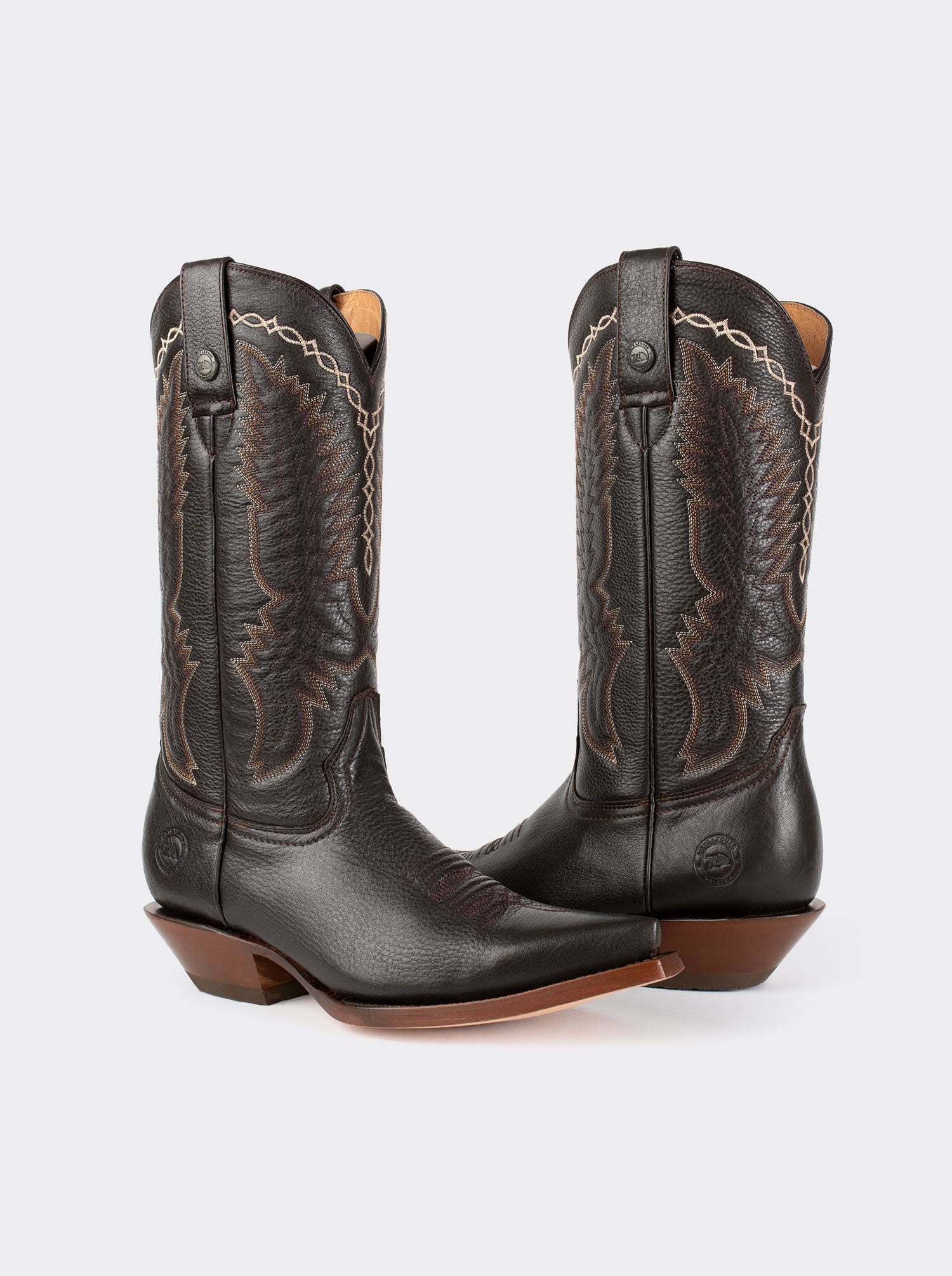 Bota Vaquera Tacón Cubano Rainbow Choco Estilo 1748