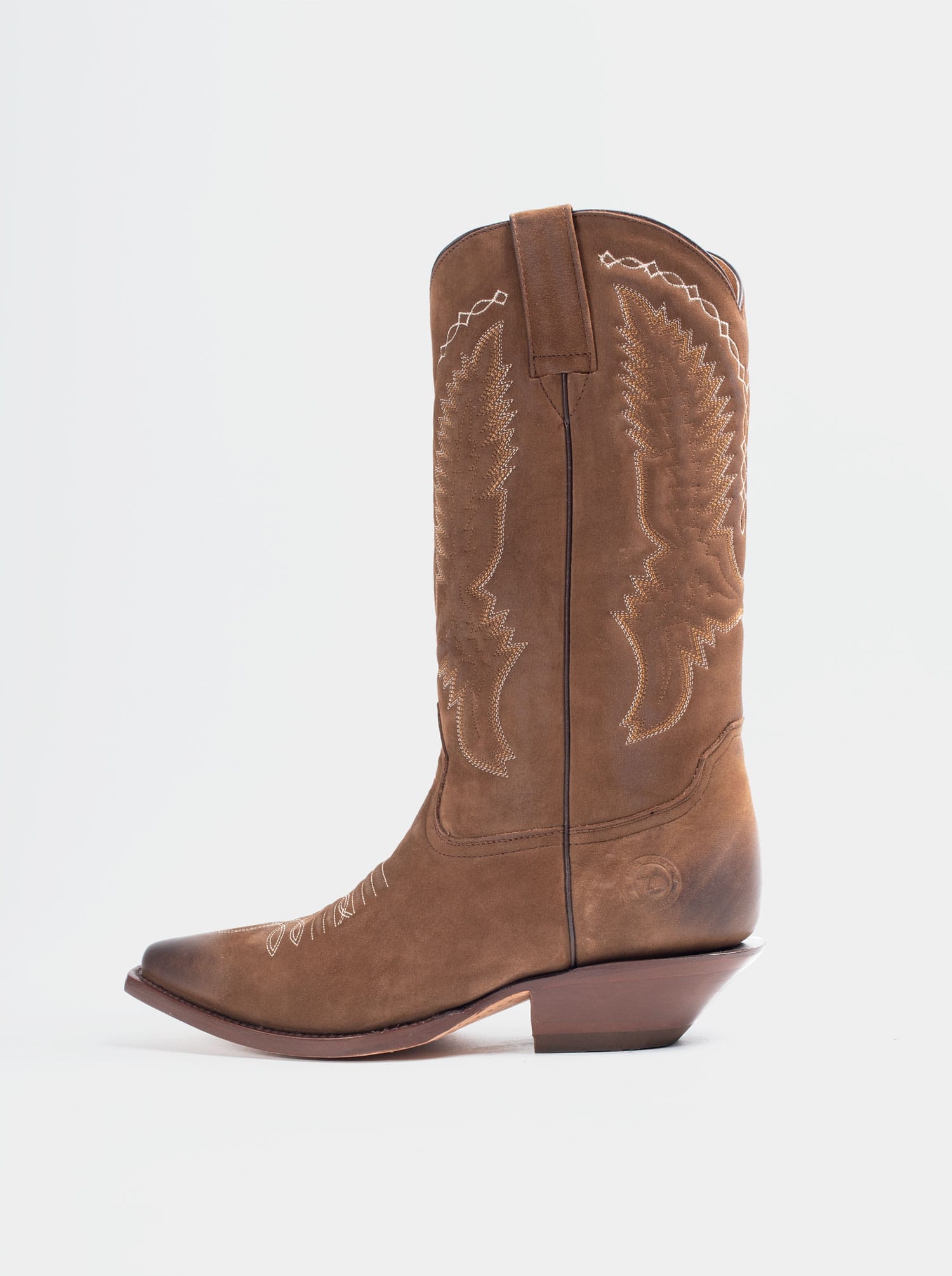 Cuban Heel Cowboy Boot in Terracotta Nobuck Style 1748