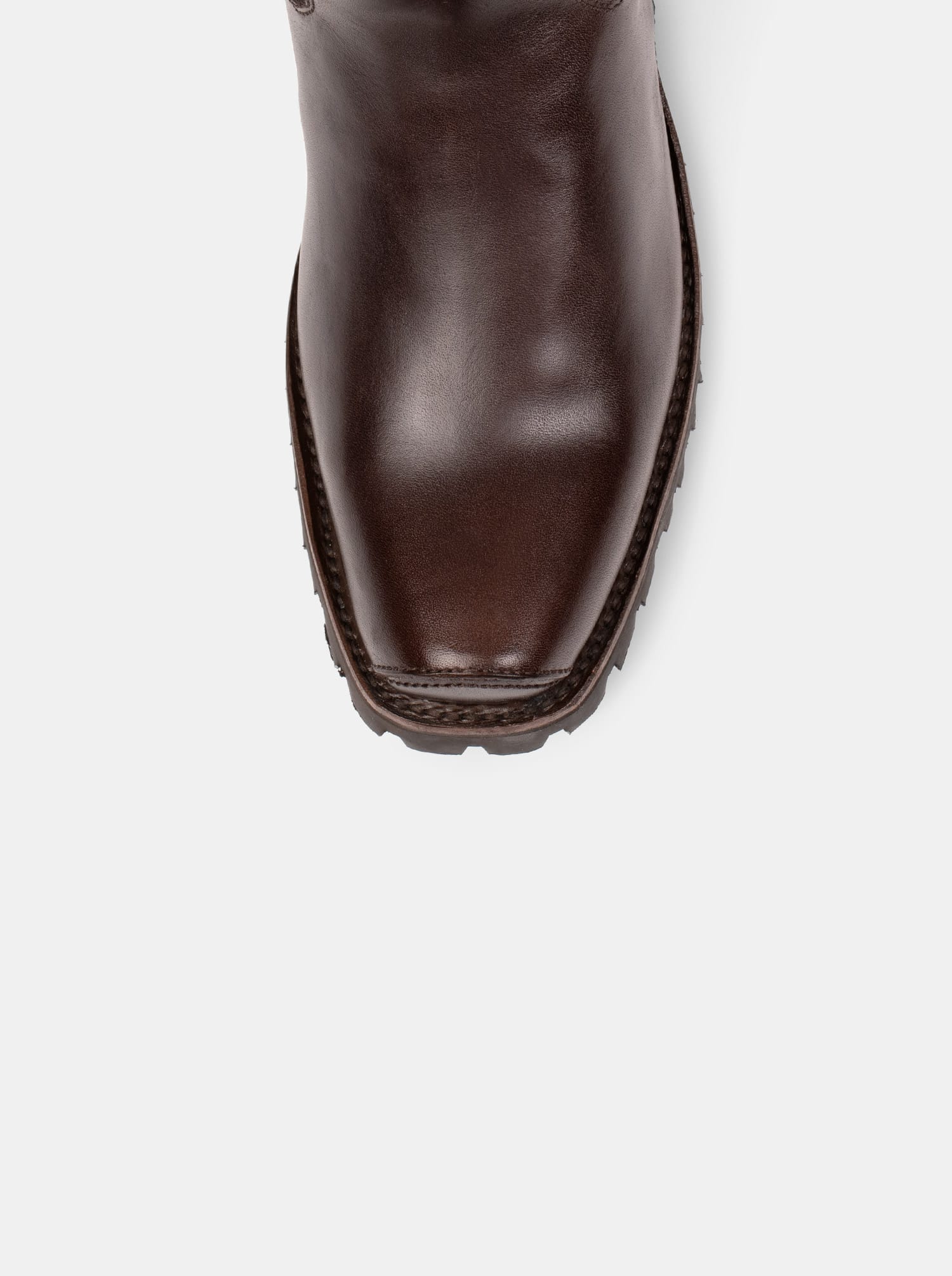 Bota Biker Suela Track Olmeca Café Estilo 1805