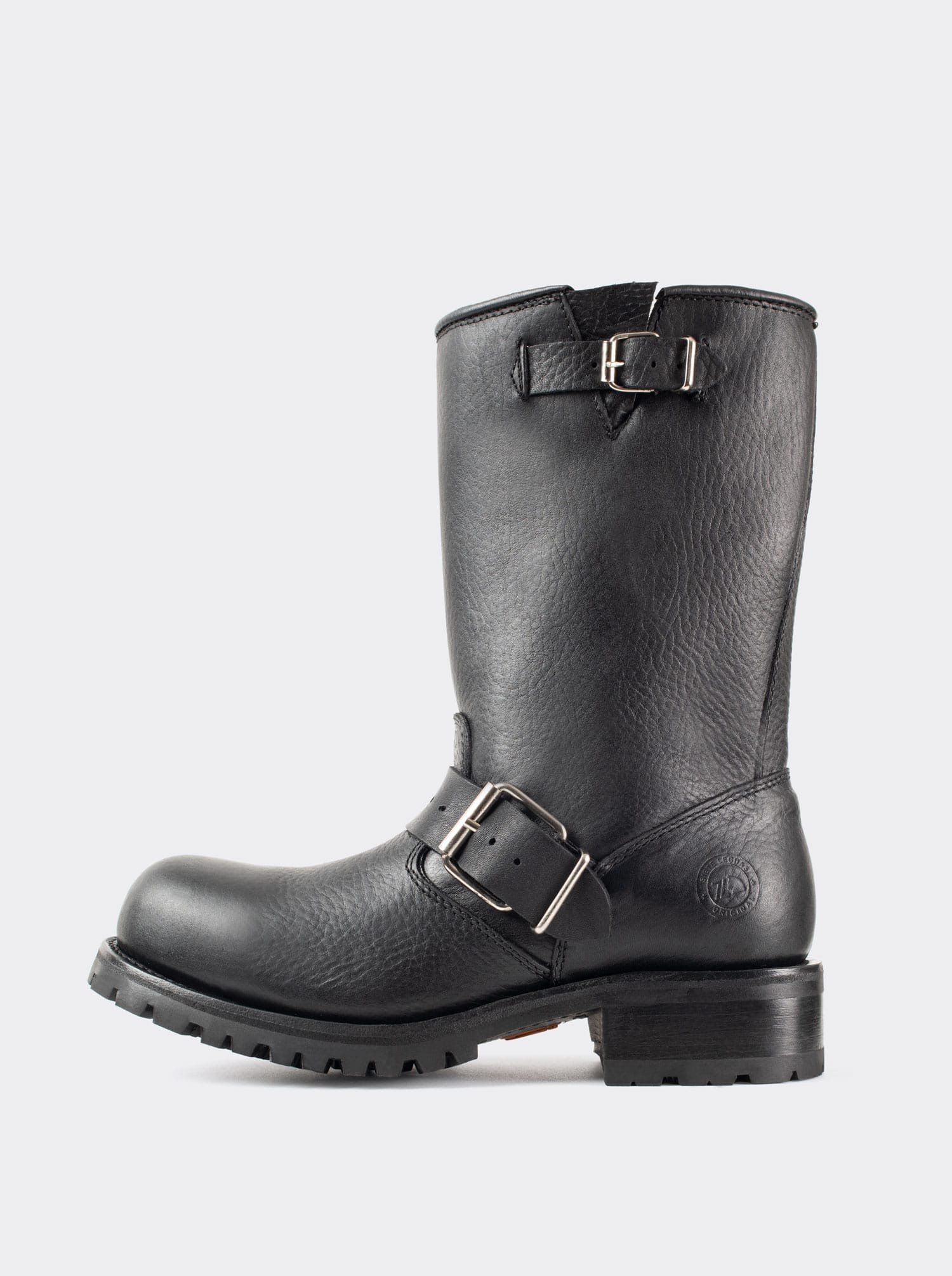 Bota Biker con Casco de Acero y Suela Track Bull Fight Negro Estilo 1808