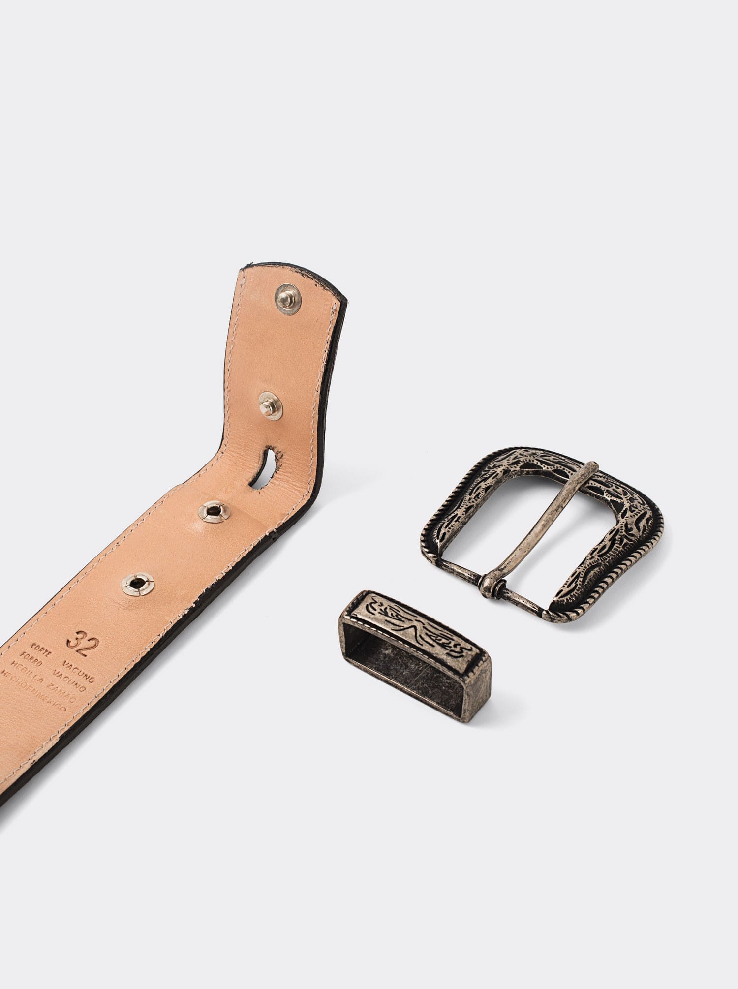 Cinturón Vaquero Sillero Negro / Est. 11