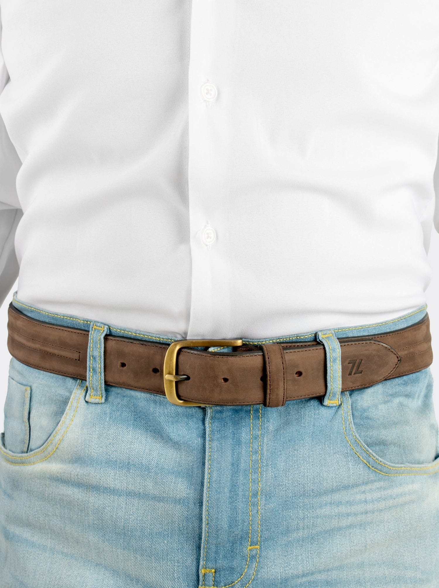 Cinturón Fino Aquiles Café / Est. 12