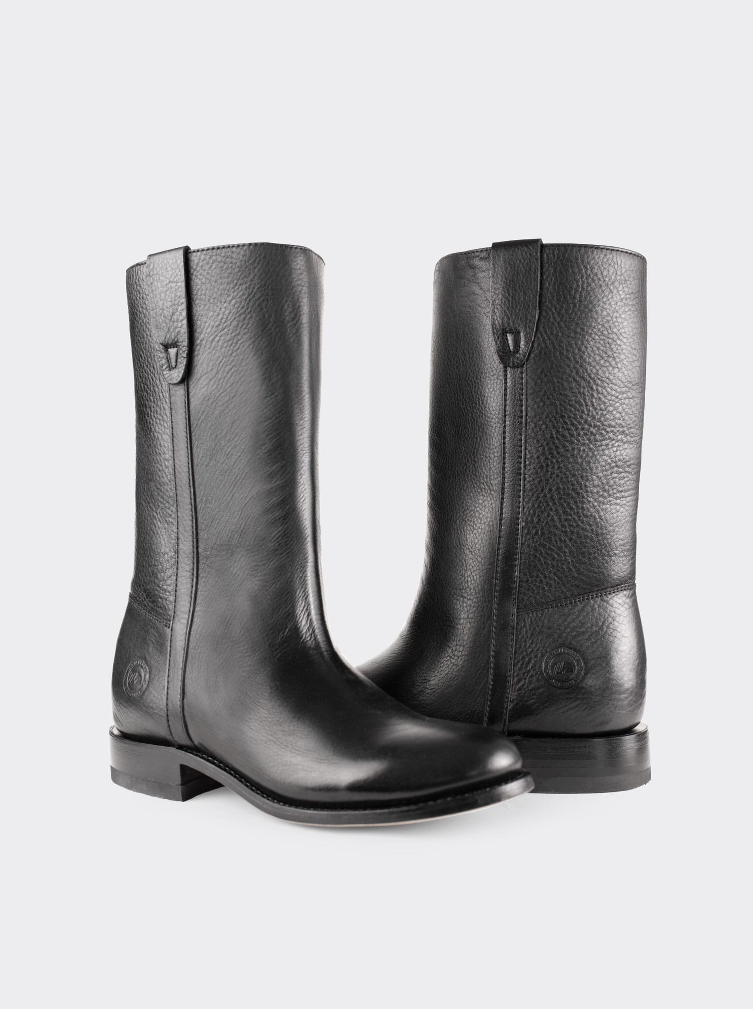 Spanish Boot with Montana Closure, Black, Style 3063