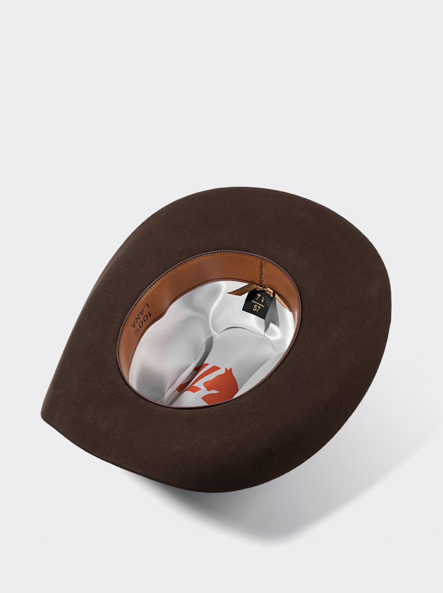 Sombrero Unisex Vaquero de Lana color Chocolate Siete Leguas Est. Texana