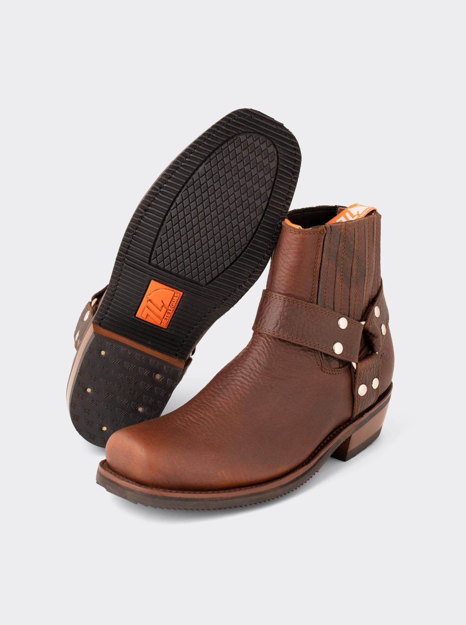 Botín Biker Bull Fight Ocre Estilo 3600