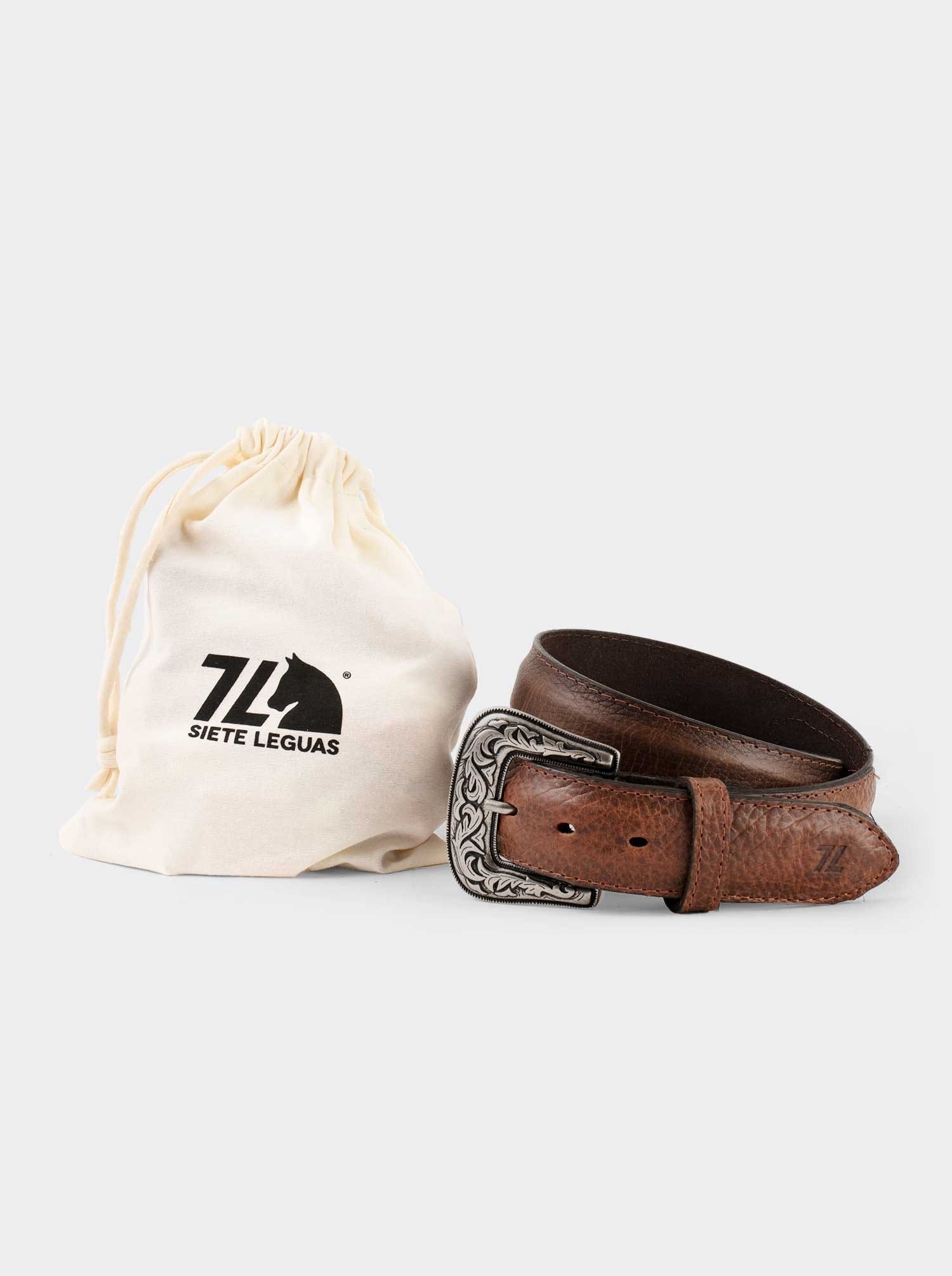 Cinturón Vaquero Bisonte Dark Brown / Est. 13