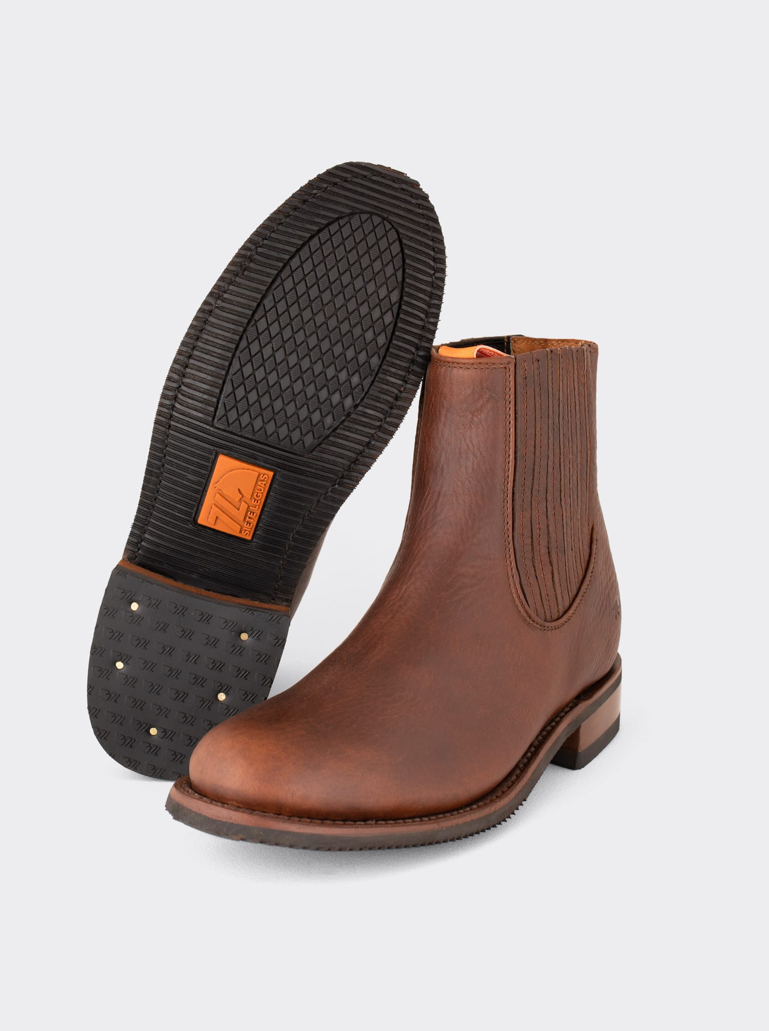 Botín Charro con Suela Antiderrapante Bull Fight Ocre Estilo 6000