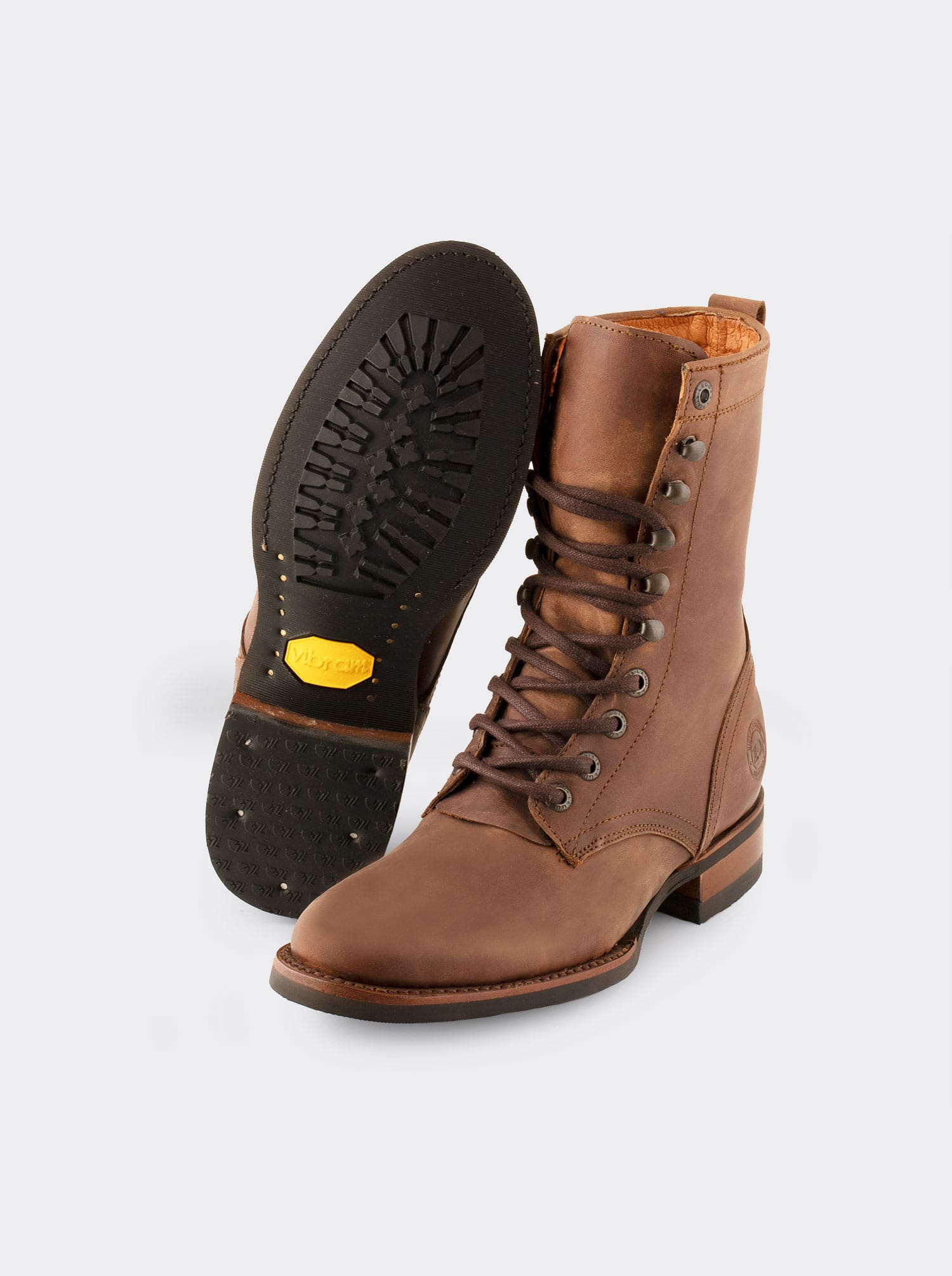 Botín Vaquero Lacer Suela Vibram Resistente a Aceites Agreste Whiskey Estilo 6309