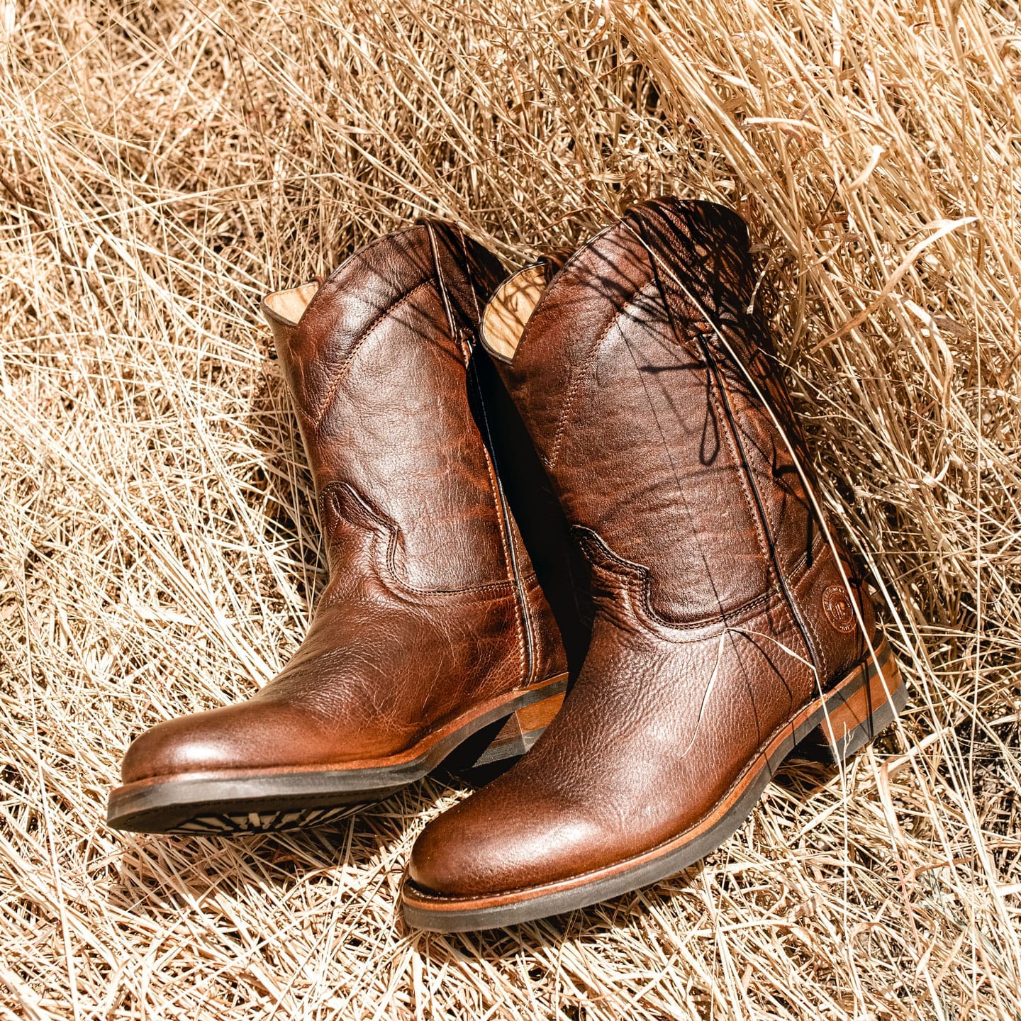 Vibram® Oil Resistant Sole Roper Boot in Paddock Whiskey Style 1000