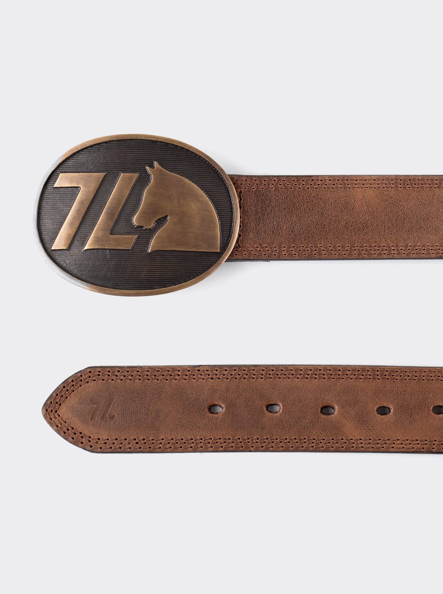 7 Leguas 7 Leguas Brown Oak Cowboy Belt Style 14