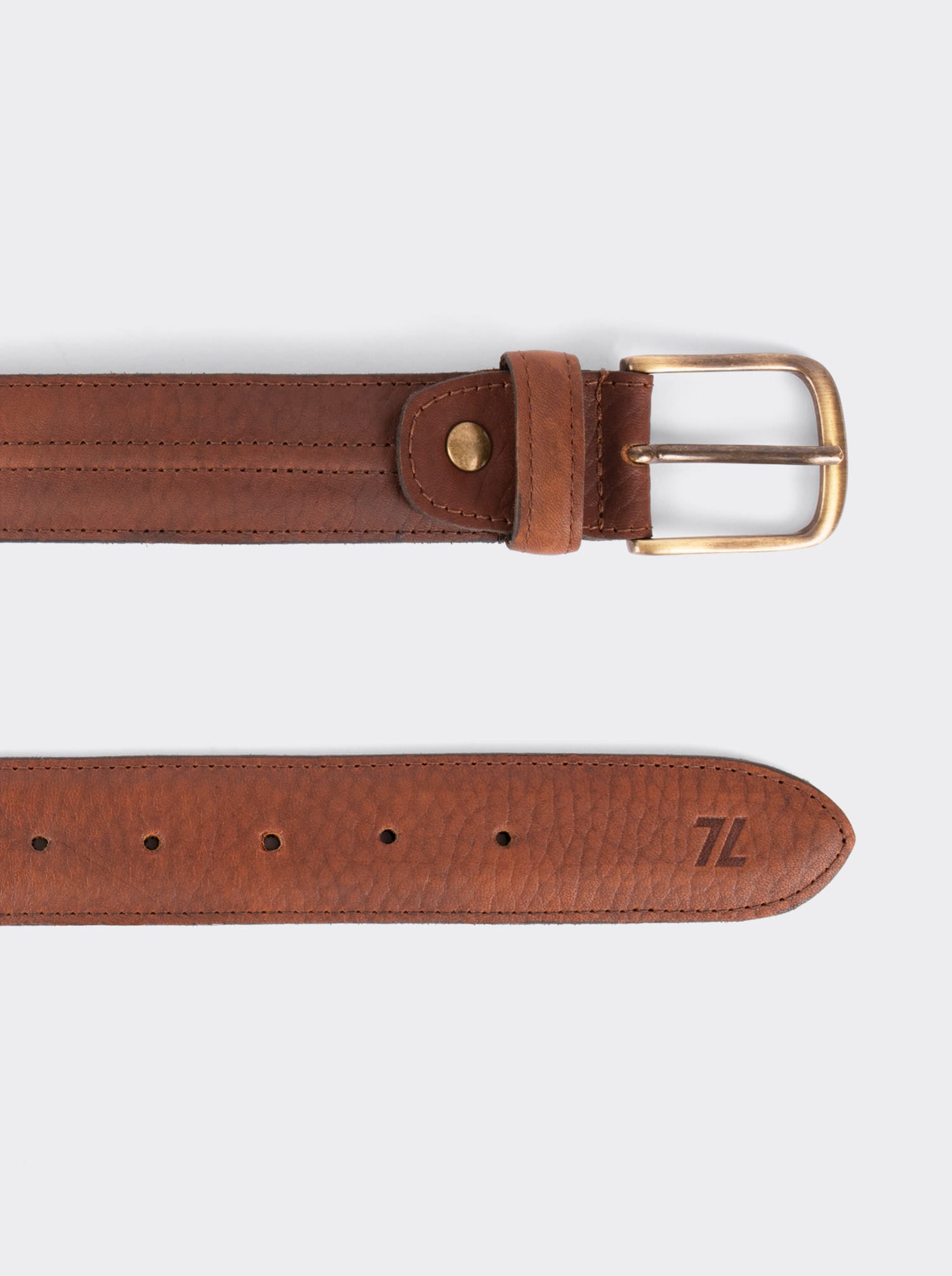 Thin Bull Fight Belt, Ochre, Style 12