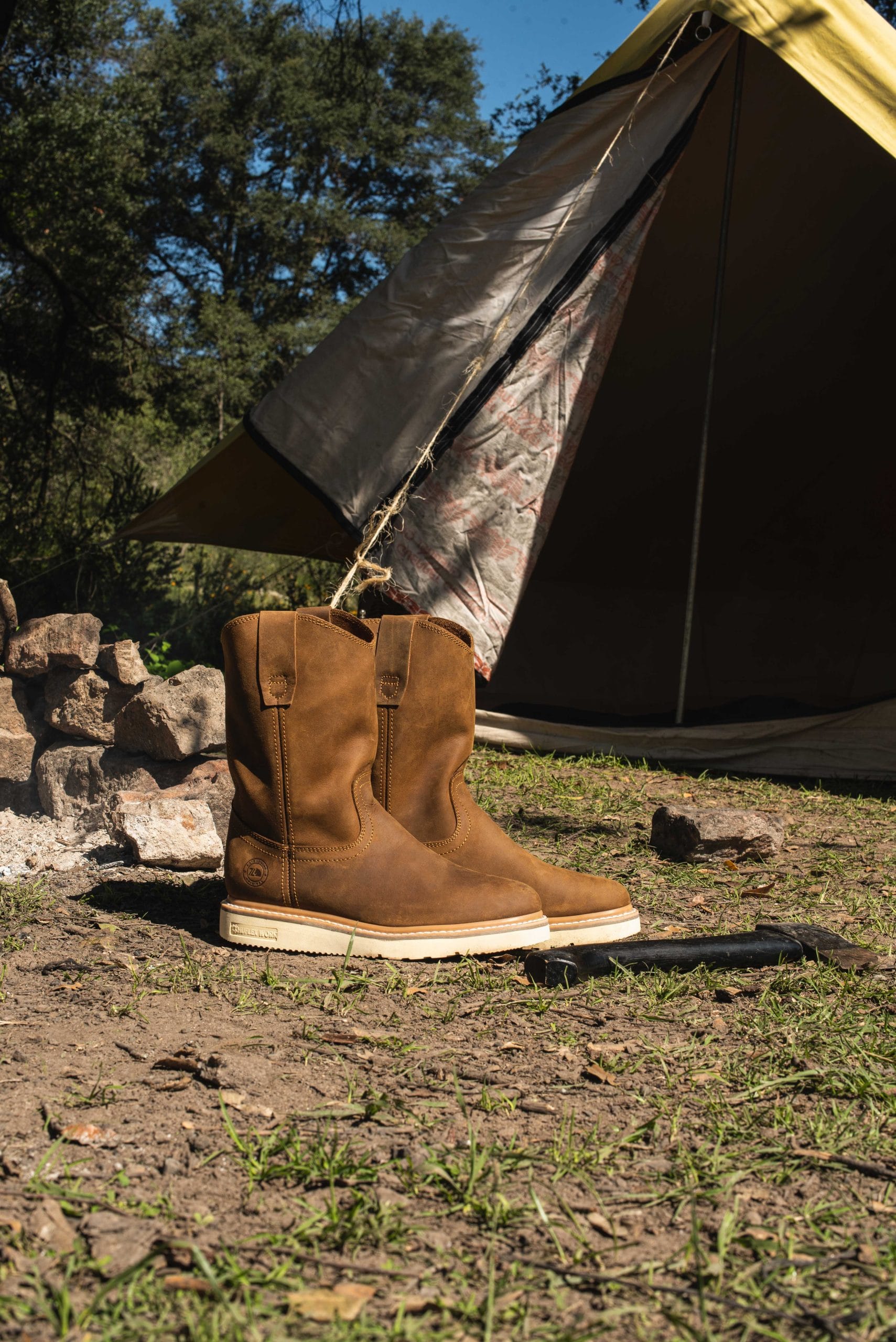 Bota de Trabajo Ligera Wellington Crazy Papaya Estilo 2222