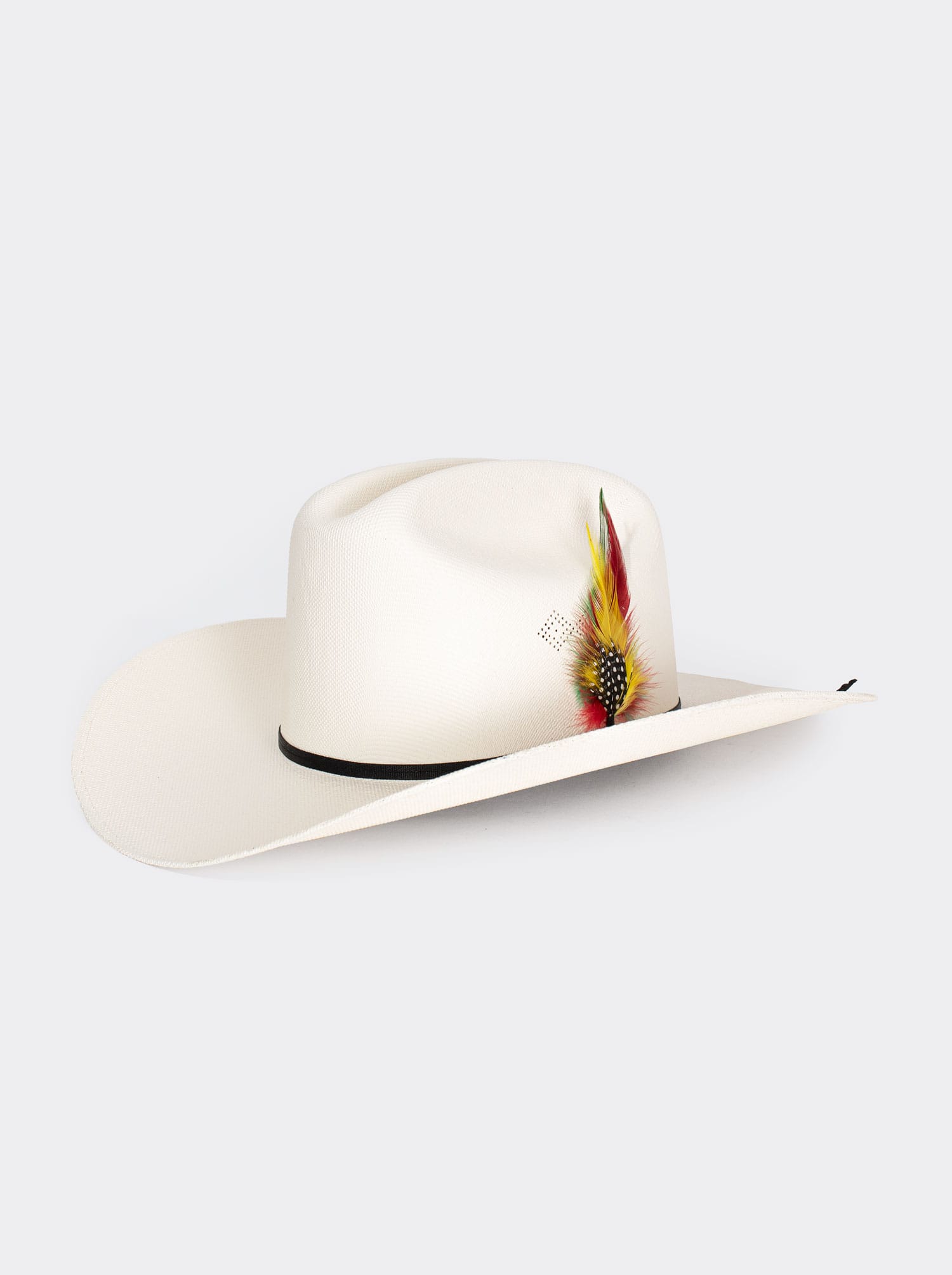 Unisex Cowboy Hat, Silverado Style with Feather, Master 1000X