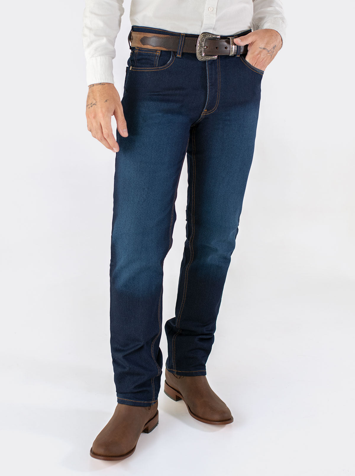 Pantalon Vaquero 7L FLEX Corte Regular Indigo Suavizado