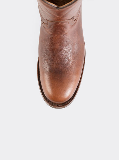 Vibram® Oil Resistant Sole Roper Boot in Paddock Whiskey Style 1000