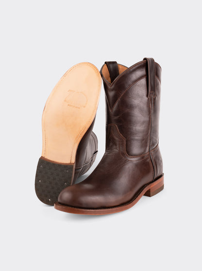 Bota Roper con Suela de Cuero Olmeca Café Estilo 1000