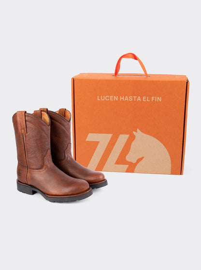 Bota Roper con Suela de Trabajo Bull Fight Ocre Estilo 1000