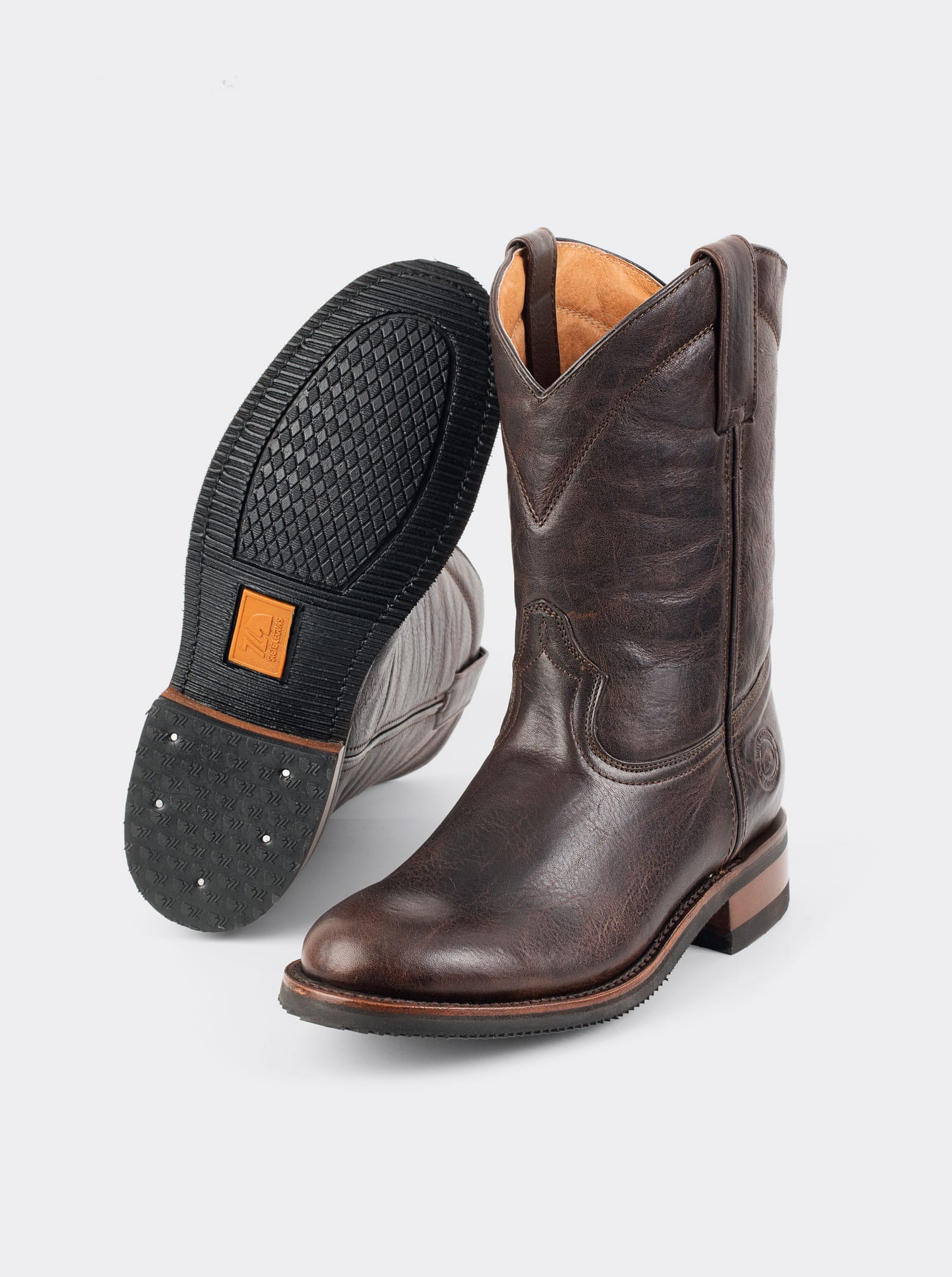 Slip-Resistant Roper Boot in Paddock Espresso Style 1000 – Siete