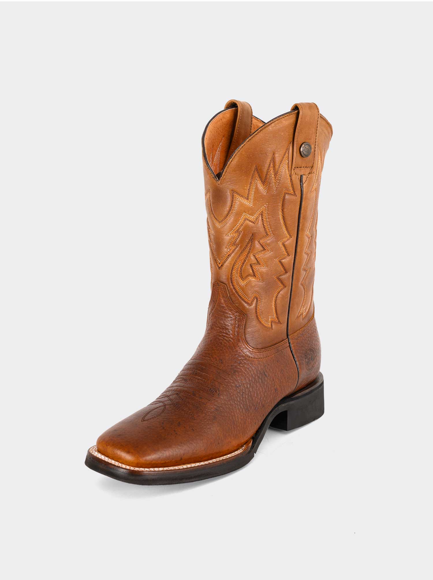 Bota Rodeo con Suela Ligera para Trabajo Bull Fight Ocre Estilo 1545