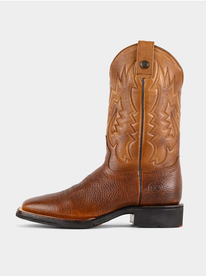 Bota Rodeo con Suela Ligera para Trabajo Bull Fight Ocre Estilo 1545