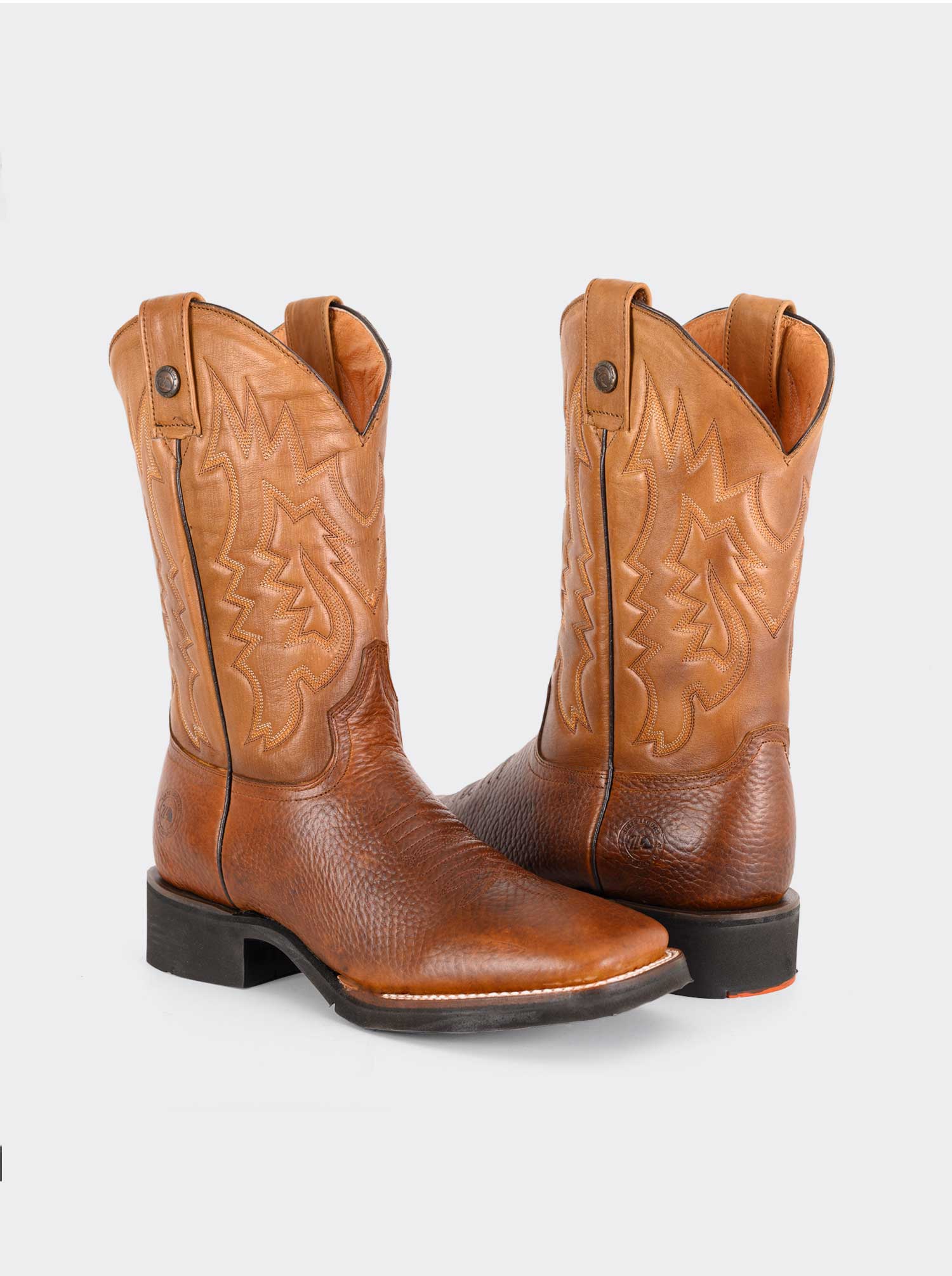 Bota Rodeo con Suela Ligera para Trabajo Bull Fight Ocre Estilo 1545