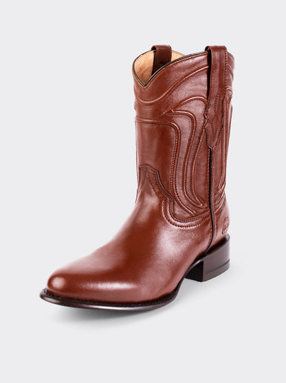 Bota Roper con Suela de Cuero Borrego Café Estilo 1005