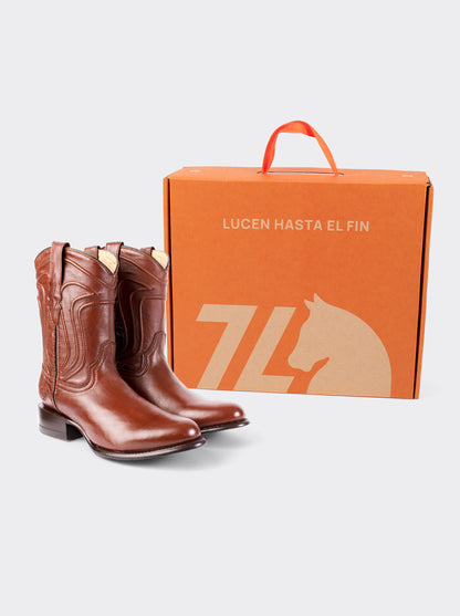 Bota Roper con Suela de Cuero Borrego Café Estilo 1005