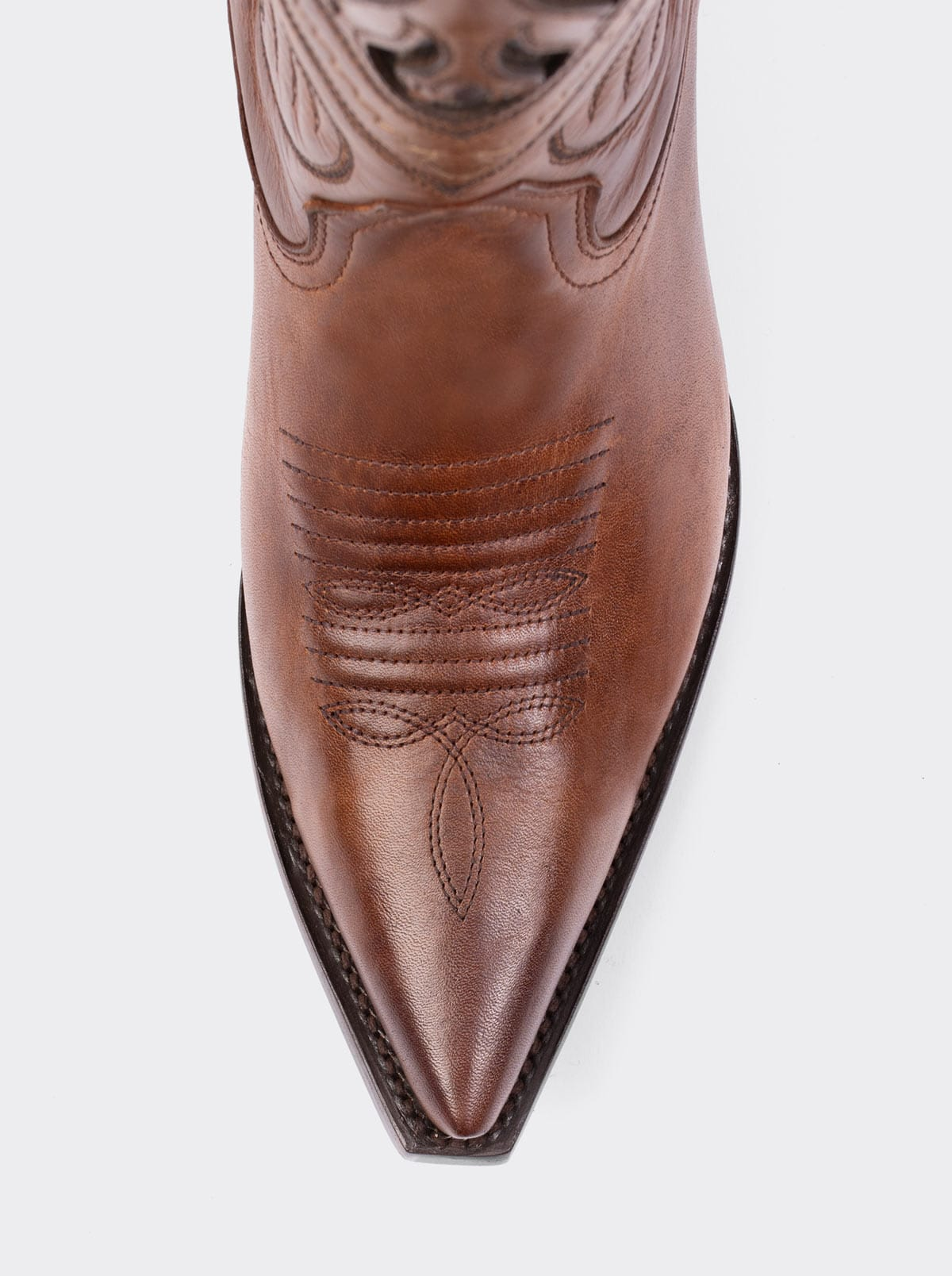 Bota Vaquera Tacón Cubano Olmeca Miel Estilo 1049