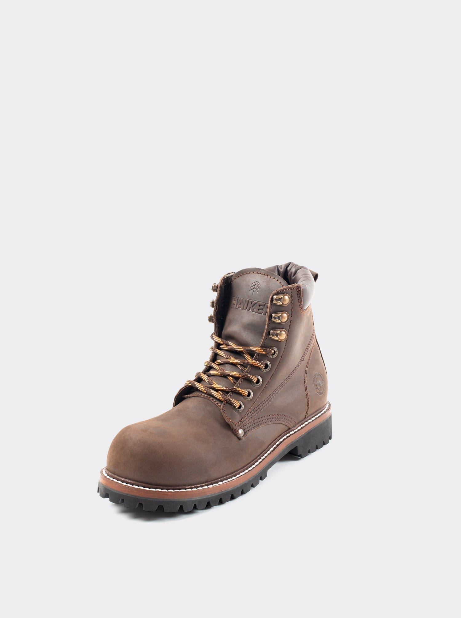 Bota Con Casco Siete Leguas de Uso Rudo Crazy Café Est. 2413