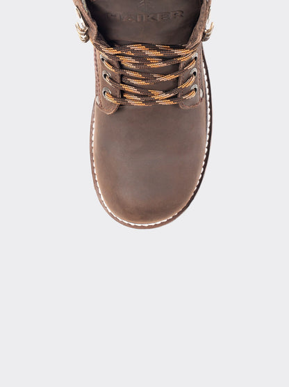 Bota Con Casco Siete Leguas de Uso Rudo Crazy Café Est. 2413