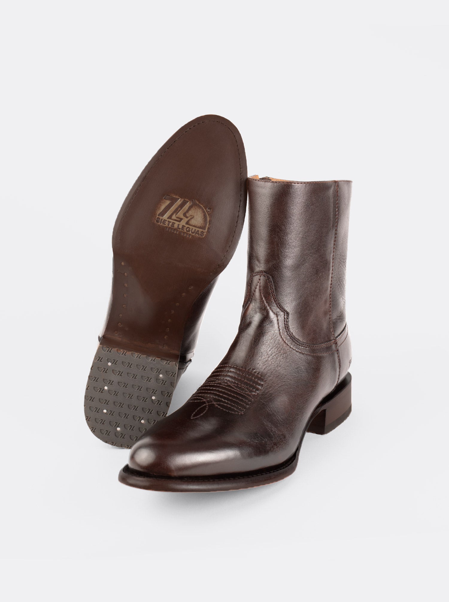 Botín Vaquero con Cierre Olmeca Café Estilo 11200