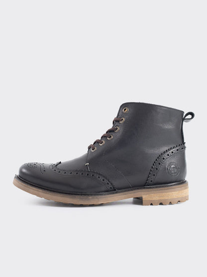 Botín Bostoniano Casual Montana Negro Estilo 7001