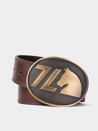 7 Leguas Cowboy Belt, Mocha Color, Style 14