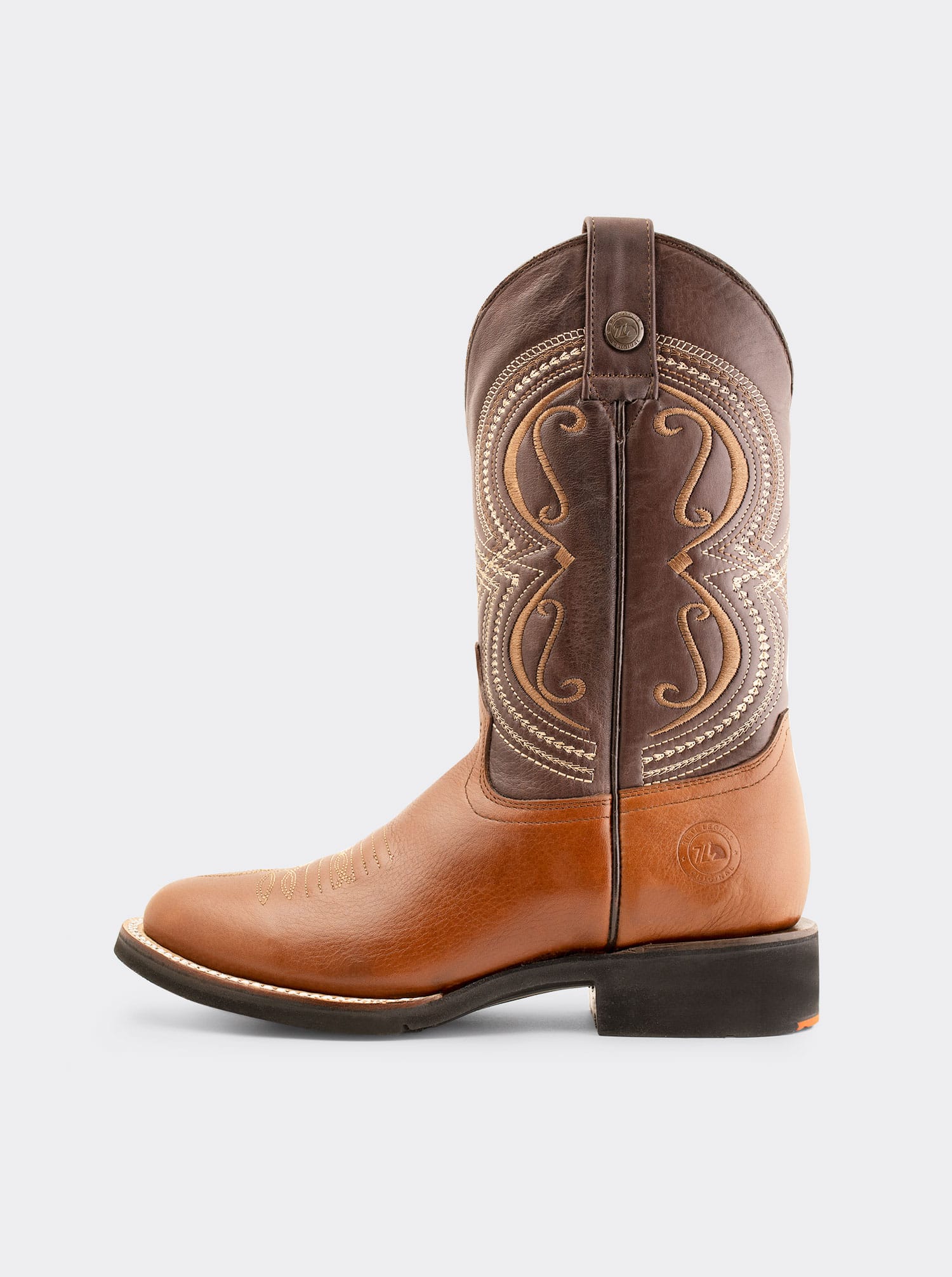 Bota Rodeo con Suela Ligera para Trabajo Challenger Caoba 1546