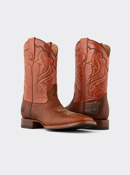 Bota Rodeo con Suela Antiderrapante Bisonte Americano Whiskey Estilo 1553