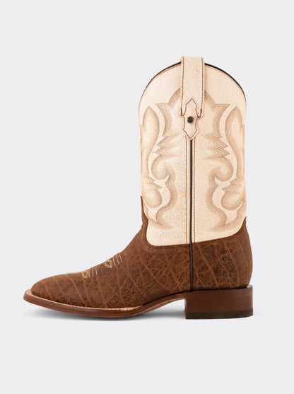 Rodeo Boot with Leather Sole in Imitation Leather Dragon Cognac Style 1555