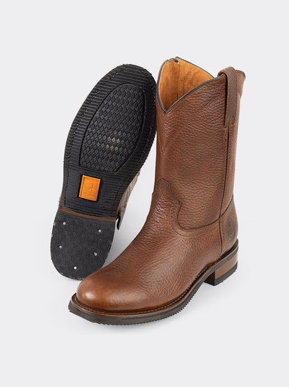 Zippered Roper Boot in Bull Fight Ocher Style 1677