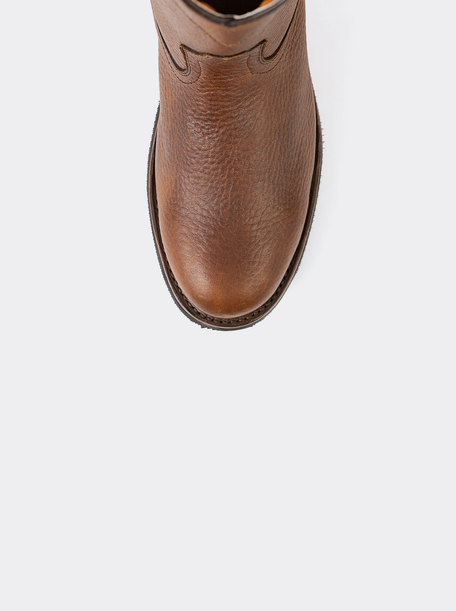 Zippered Roper Boot in Bull Fight Ocher Style 1677