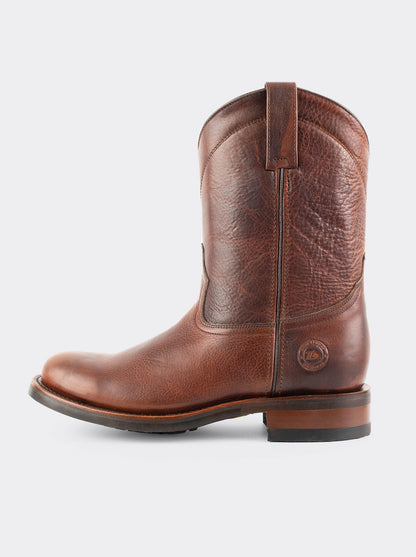 Men´s Leather Zip Roper Oil Resistant Vibram Boot Whiskey Paddock Style 1677