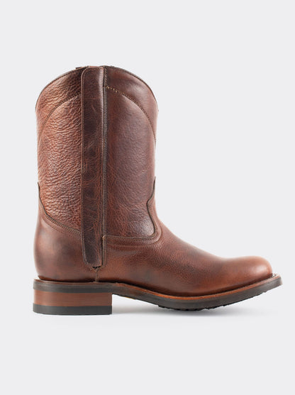 Men´s Leather Zip Roper Oil Resistant Vibram Boot Whiskey Paddock Style 1677