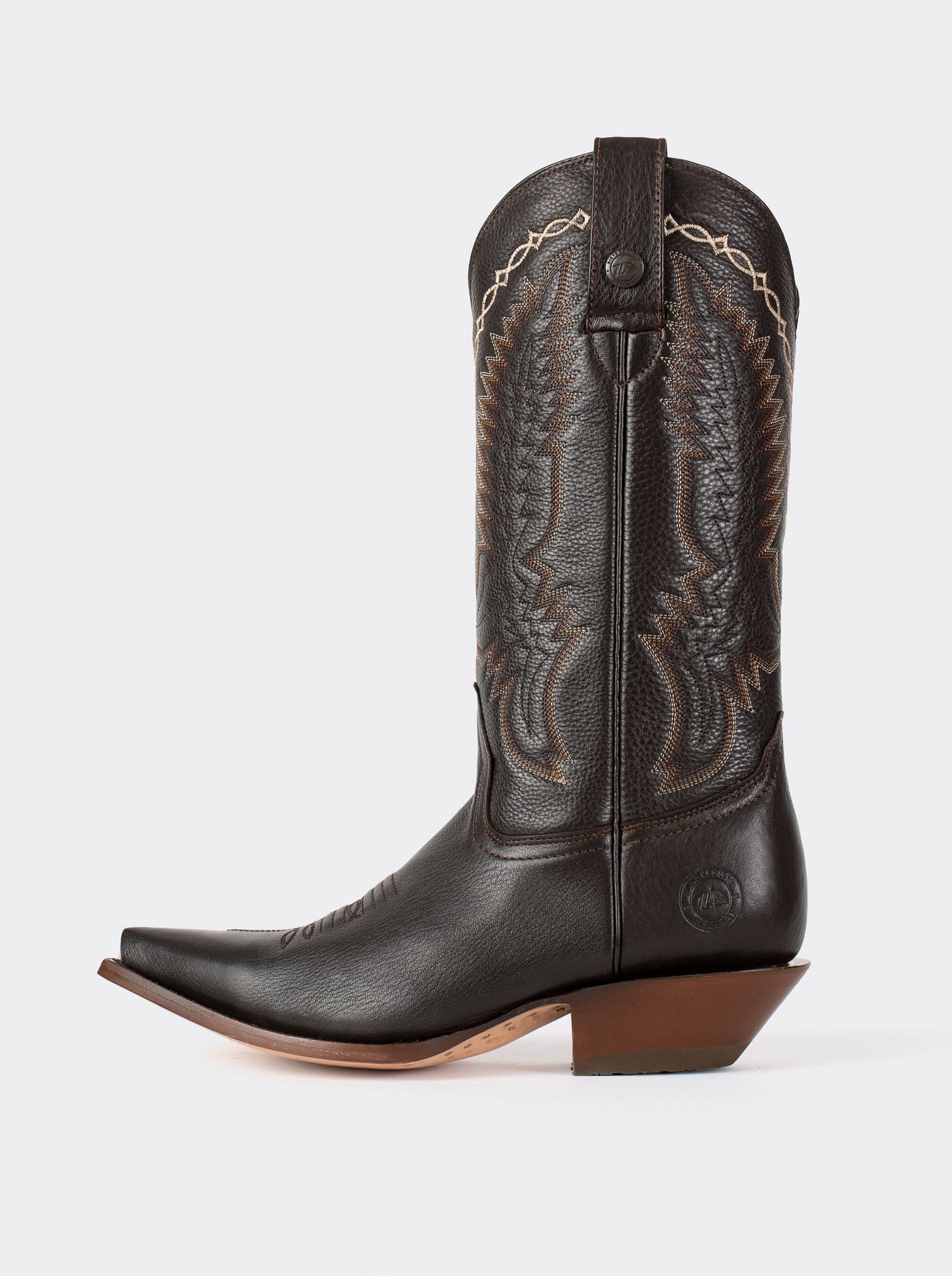 Bota Vaquera Tacón Cubano Rainbow Choco Estilo 1748