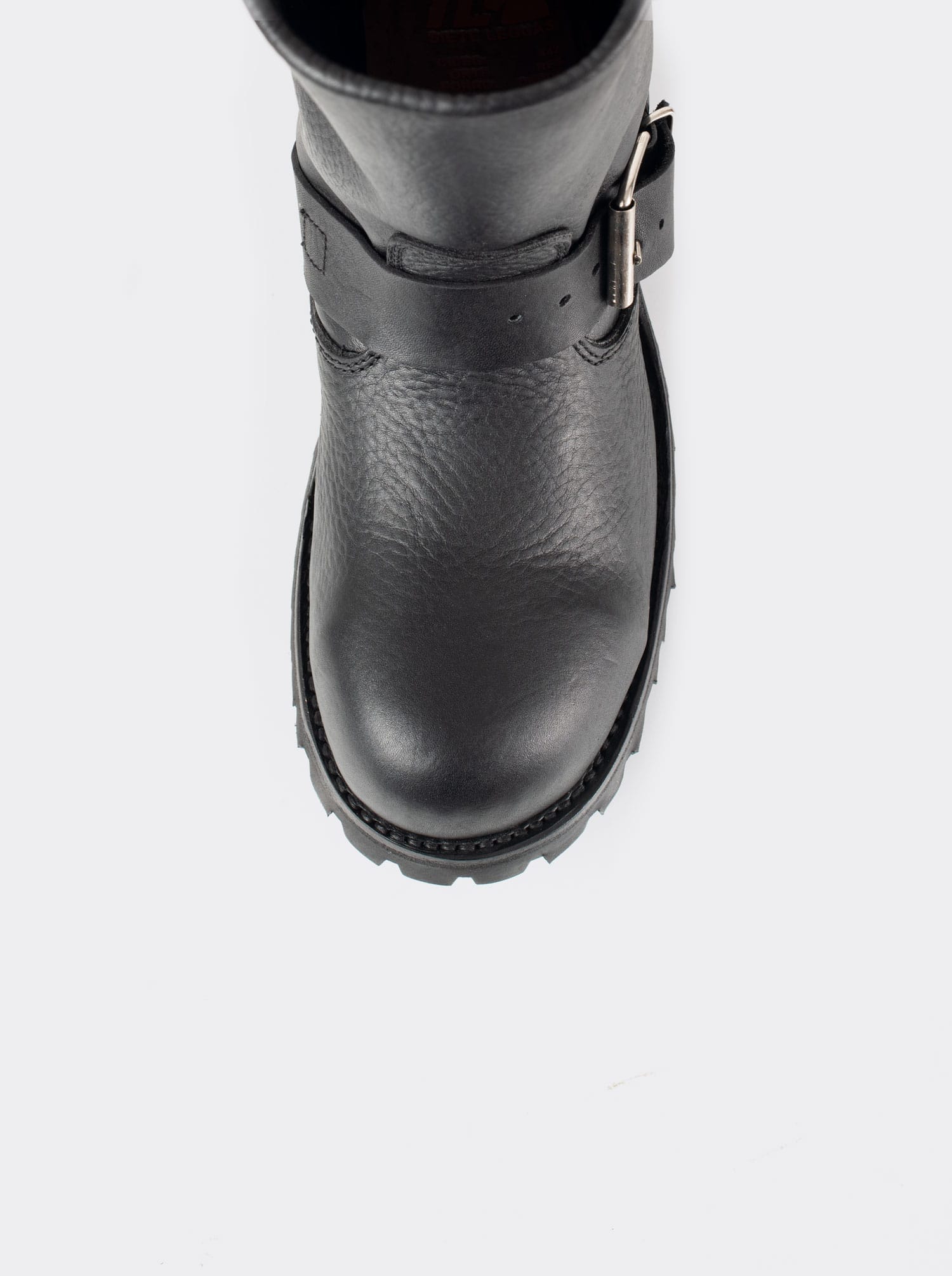 Bota Biker con Casco de Acero y Suela Track Bull Fight Negro Estilo 1808