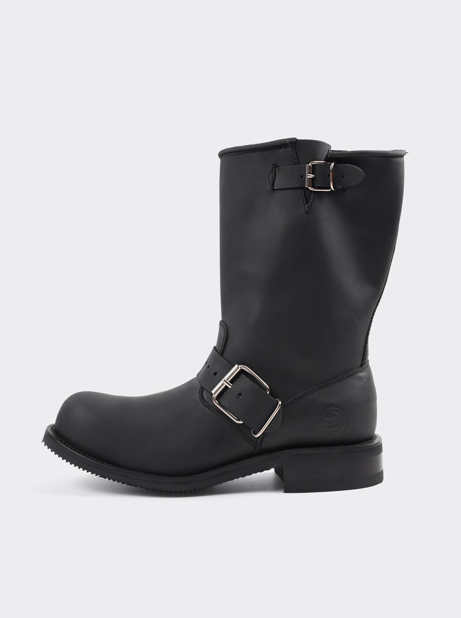 Bota Biker con Casco de Acero Crazy Negro Estilo 1808