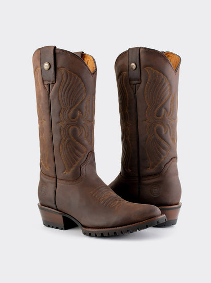 Bota Vaquera Siete Leguas para Trabajo Crazy Café Est. 1345